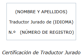 requisitos sello traductores jurados